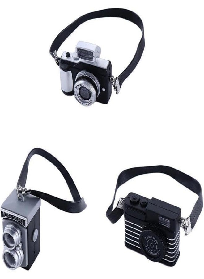 Essivox 1:12 Scale Miniature Digital SLR Camera for Dollhouse for Plastic Mini Furniture Accessory, Retro Theme Bedroom Wall Decor - Image 3